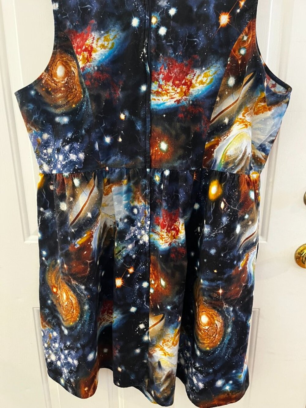 Modcloth Plus-Size Retro Rockabilly Outer-Space Galaxy Science QuirkyDress Sz 3x - Picture 7 of 11
